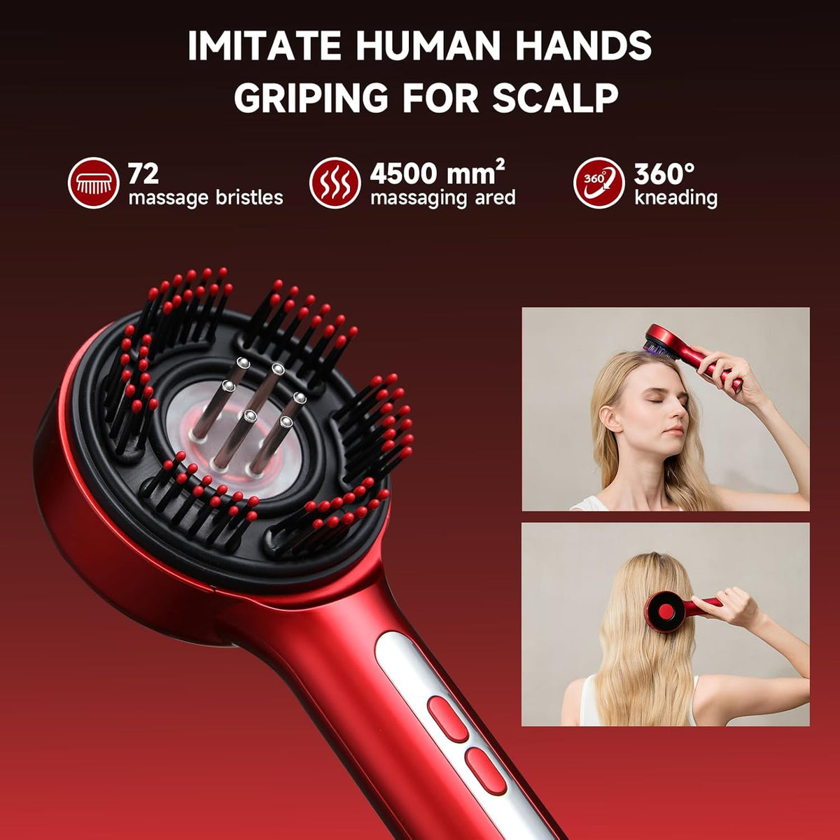 Scalp Massage Brush with Oil Applicator