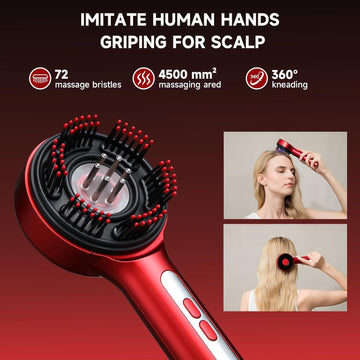 Scalp Massage Brush with Oil Applicator